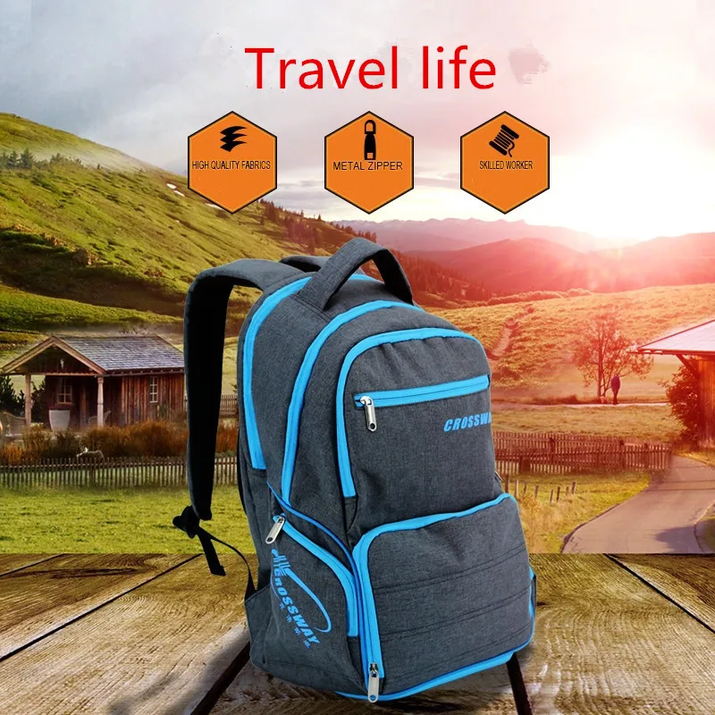 

2018 Men and women outdoor sports climbing backpack gym bag high quality nylon waterproof bag leisure travel backpack