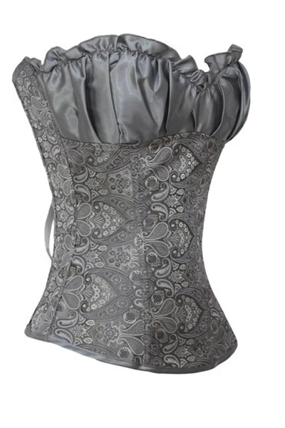 Bustier Corset Sexy Vintage Style Sweetheart Top Ruffles Overbust Lingerie Corset Bodice High Quality Steampunk Women Bustiers