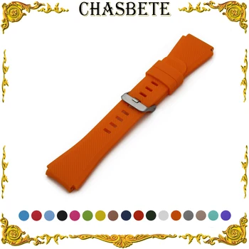 

22mm Rubber Silicone Watchband for Amazfit Huami Xiaomi Smart Watch Band Resin Strap Loop Belt Wrist Bracelet Men Women Black