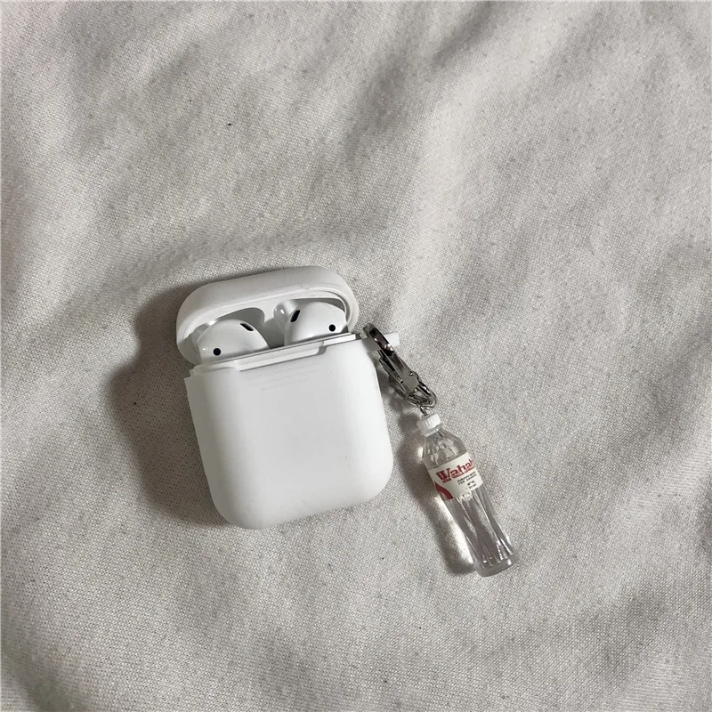 DIY милый силиконовый чехол для Apple аксессуары для airpods Bluetooth наушники защитный чехол мультфильм сумка анти-потеря ремень