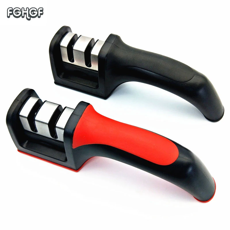 FGHGF Sharpener Stainless Steel + ABS + TPR Fine Grinding Ceramic Knife
