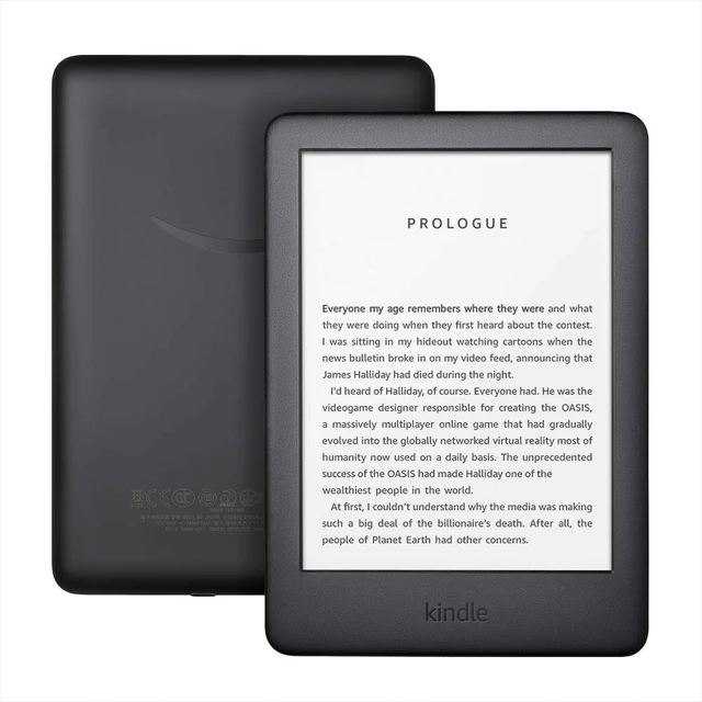 Kindle-lector de libros electrónicos, dispositivo con luz frontal  integrada, Wi-Fi, 4GB, pantalla de tinta electrónica de 6 pulgadas, color  negro, versión 2019 - AliExpress