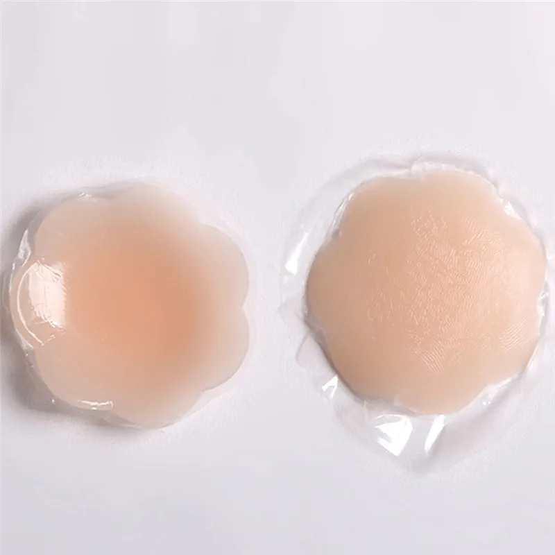

Silicone Nipple Cover Bra Reusable Pad Invisible Adhesive Bra Chest Sticker Silicone Breast Chest Breast Petals Women 1 Pair