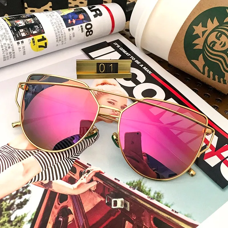 Изысканная двухслойная металлическая оправа, солнцезащитные очки es для женщин, фирменный дизайн, зеленый нефрит, носоупоры, кошачий глаз, женские солнцезащитные очки UV400