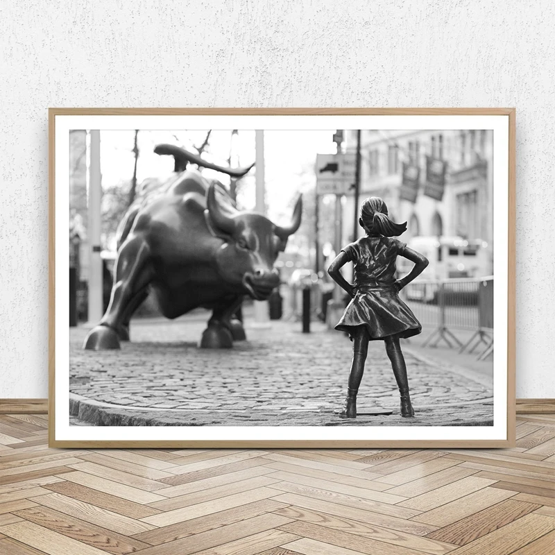 Fearless Girl Canvas Art Prints Home Decor
