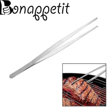 1 шт. высококачественные щипцы для гриля из нержавеющей стали, зажим для еды, пинцет, зажим для барбекю буфет ресторанные принадлежности, кухонные гаджеты