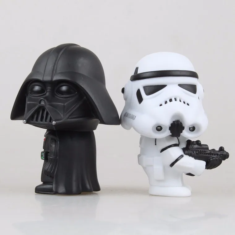 

10cm Q Style Star War Darth Vader & STORM TROOPER Action Figure Model Toy Come with Retail Box
