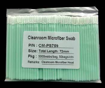 

Free Shipping -500 pcs Cleanroom Clean tip Microfiber Swab Sticks for cleaning optical surfaces and recessed areas
