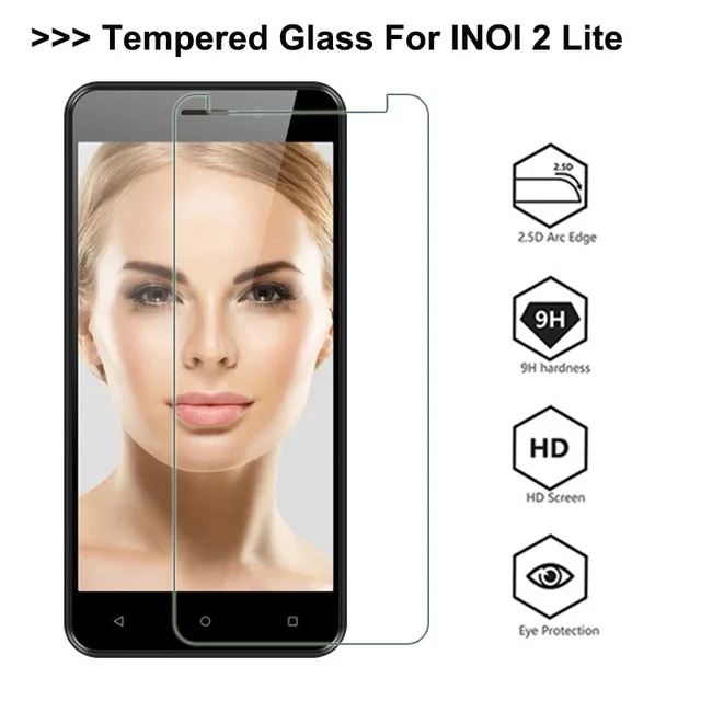 Закаленное стекло для INOI 2 Lite 9H взрывозащищенное Защитное inoi lite Защитная пленка
