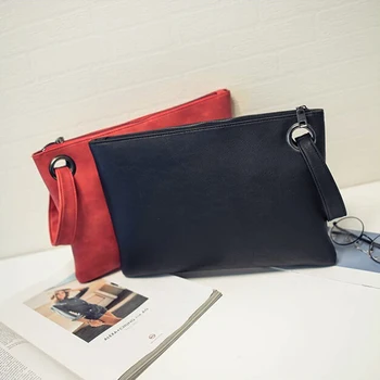 

2019 New Fashion Solid Women's Clutch Bag PU Leather Women Envelope Bag Clutch Evening Bag Female Clutches Handbag