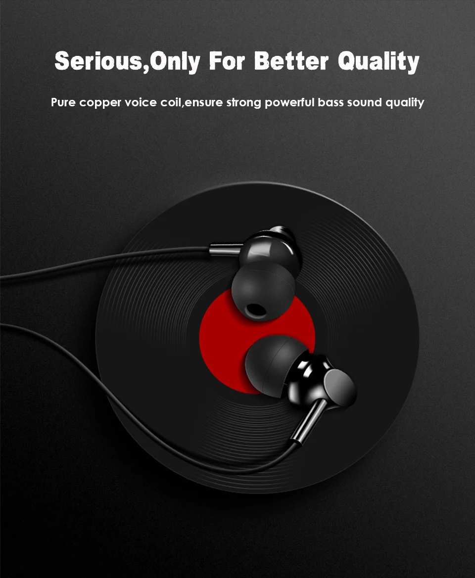 Earphones with microphone 3.5mm sports earphone running bass stereo earphones with microphone for iphone mobile phone (2)
