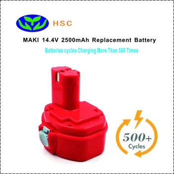 

2.5Ah Rechargeable Battery Pack MAK14.4A 14.4Volt Battery Replacement for Makita 1434 1435F 192699-A Original Battery Pack 14.4V