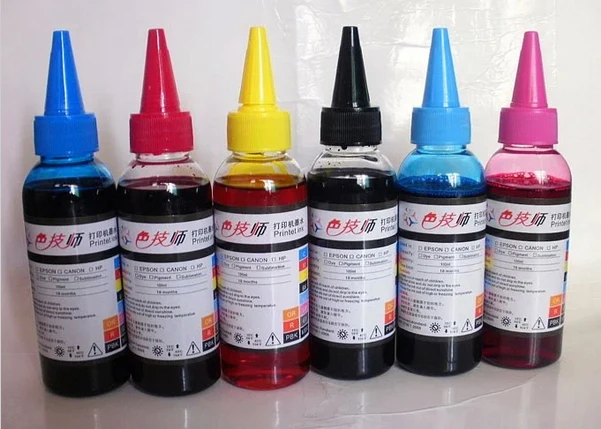 

6Pcs 100ml Universal Printer Refill Dye Ink For Canon Inkjet Printers All Models