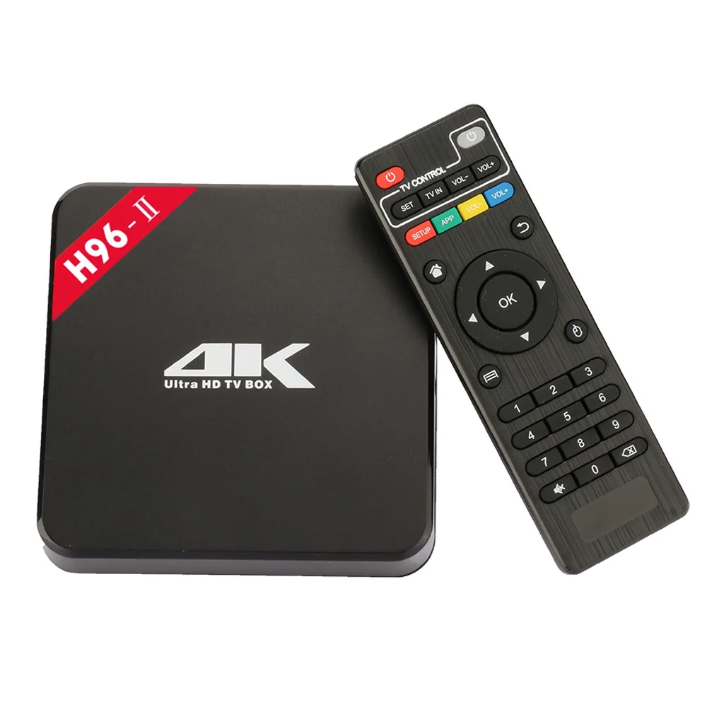 

Android 7.1 H96-II 2GB 16GB Smart TV Box Amlogic S905X Quad Core CPU 2.4G WiFi 4K H.265 Set Top Box