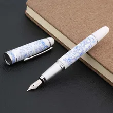 Горячая Новинка китайский синий и белый фарфоровый Узор Средний Перьевая ручка