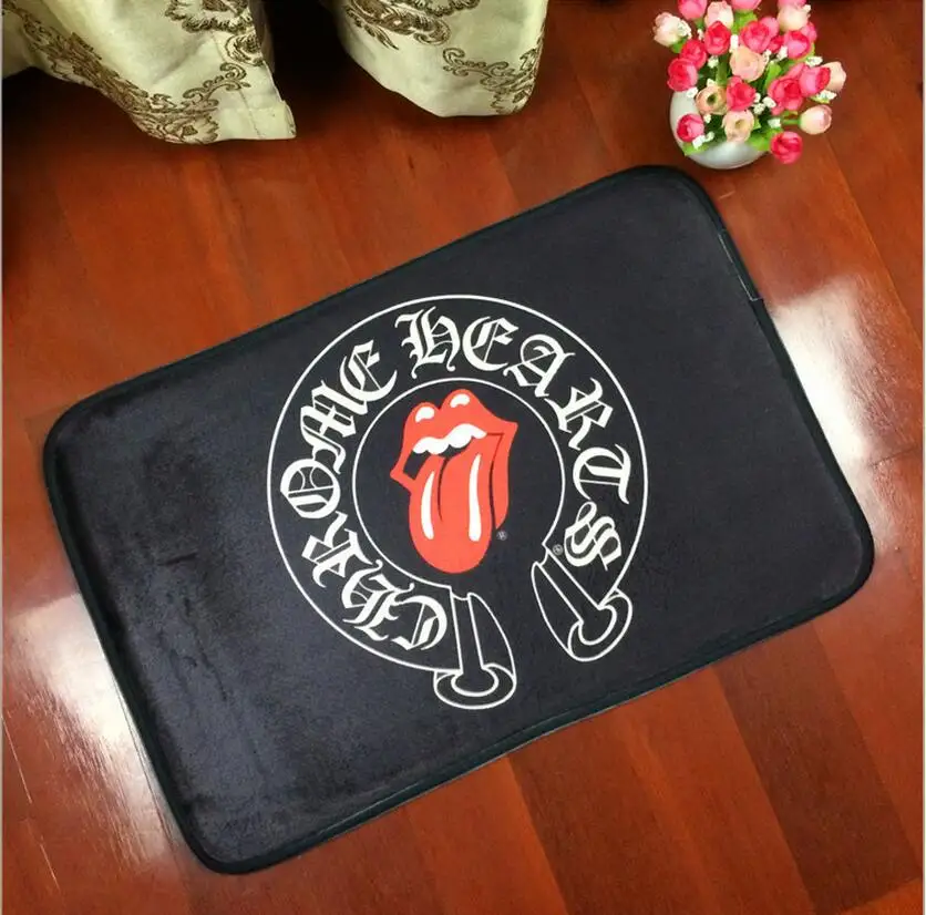

Flannel Door Entry Carpet Square Anti Slip Personality Flooring Mat Flannel Living Room Rugs Tappeti Camerette Fumetti