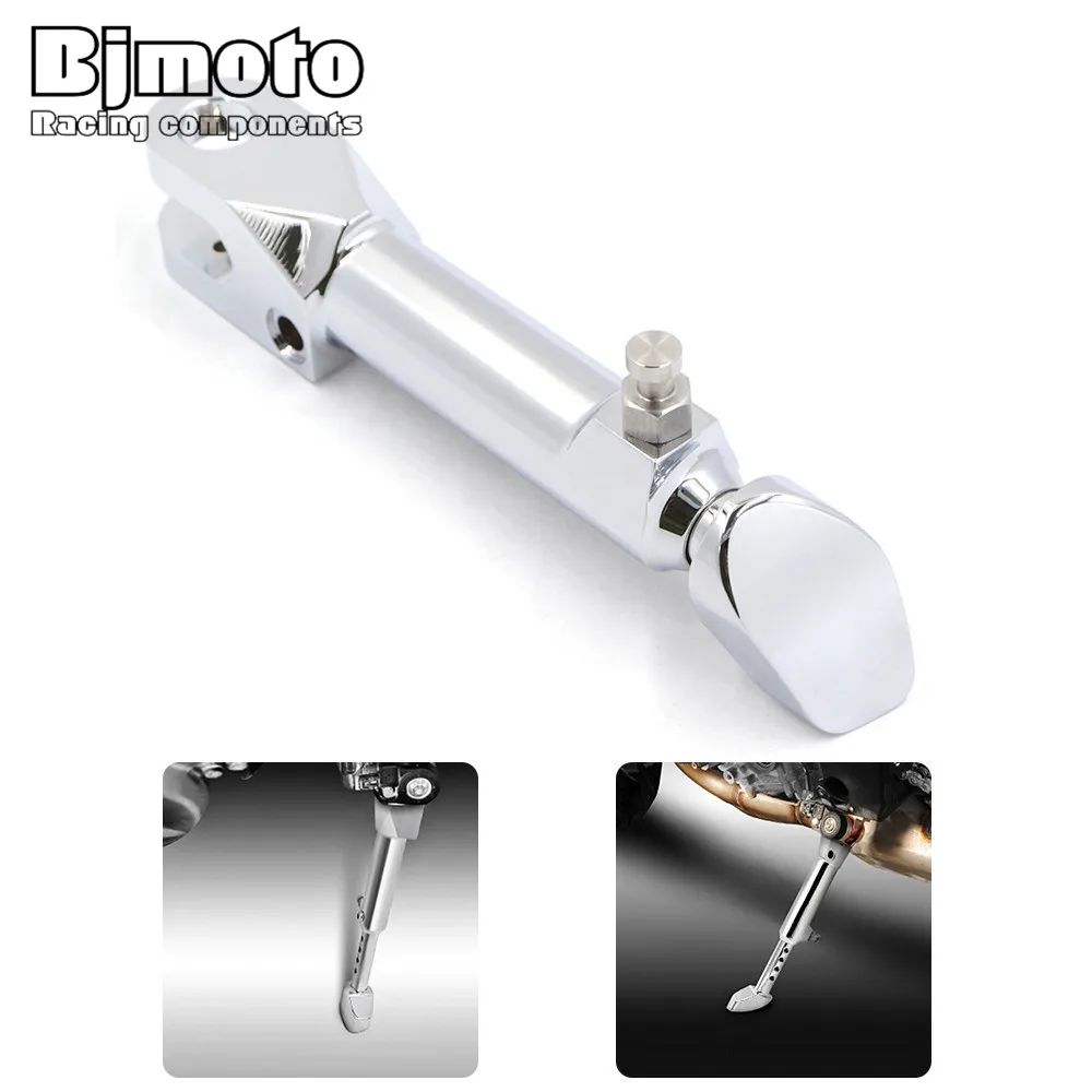 KS BM001 Motorcycle Adjustable CNC Aluminum Kickstand Foot Side Stand