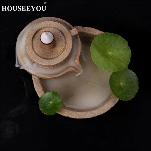HOUSEEYOU 14 видов креативного домашнего декора, палочка для благовоний, керамическая глазурованная курильница, украшение для дома, чайная комната - Цвет: 14 W11xH5.8cm