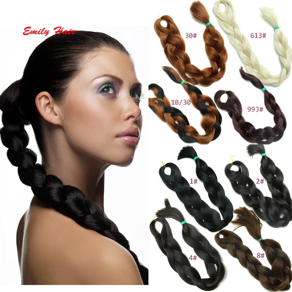 86 Synthetic Braiding Hair 165g Gray Xpression Braiding Hair Extension Green Synthetic Afro Hair Braid Ombre Hairpiece