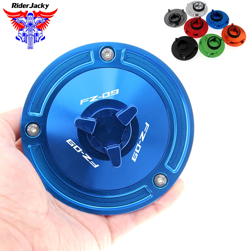 

CNC Aluminum Motorcycle Fuel Tank Cap Gas Oil Tank Cover Petrol Cover For Yamaha FZ09 FZ 09 FZ-09/SR (Not FJ-09) 2014-2015 14 15