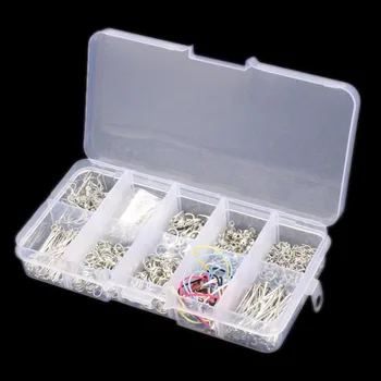 

610pcs/Box Jewelry Starter Making Tool Kit Head Pins Chain Beads Open Jump Rings Handmade DIY Accessories For Necklaces Earrings