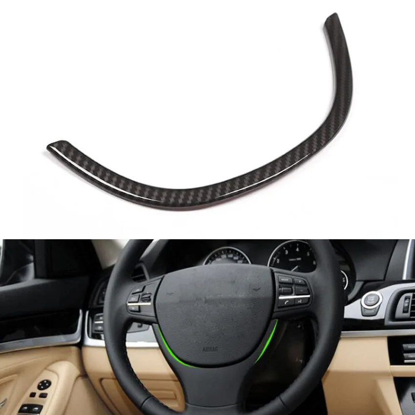 Fit For BMW 5 Series 2011-2015 Car Steering Wheel U-Shape Decoration Strips Trim Styling Interior Auto Parts Accessories ABS Fit For BMW 5 Series 2011-2015 Car Steering Wheel U-Shape Decoration Strips Trim Styling Interior Auto Parts Accessories ABS