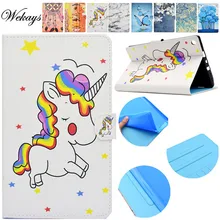 Wekays For Amazon HD8 2017 2016 Cartoon Unicorn Leather Case For Amazon Kindle Fire HD8 HD 8 2017 2016 8.0