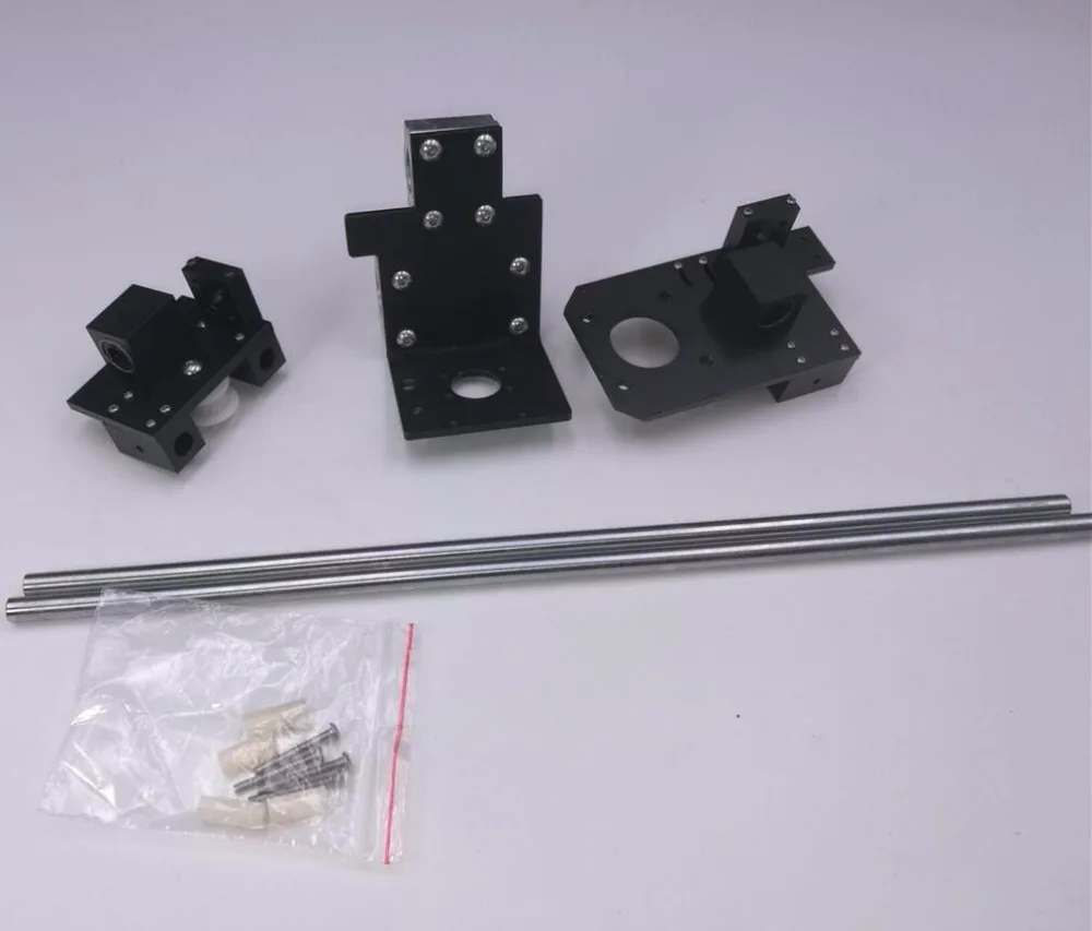 

Funssor aluminum alloy X carriage +X end idler +X end motor kit For DIY Reprap Prusa i3 rework 3D printer black color