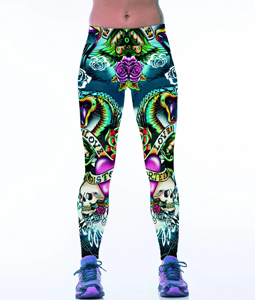 Buy Gothic Punk Rock Leggings Fitness Women Workout