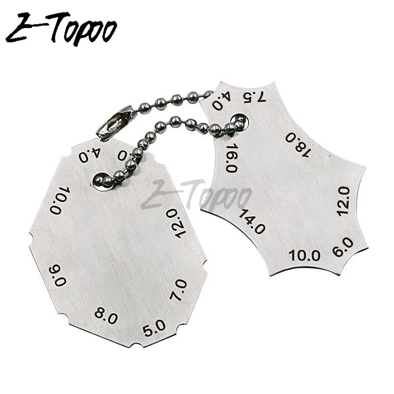 

Two-piece Gage Fillet Tee Joint Welding Throat Depth Leg Length Gauge Ruler