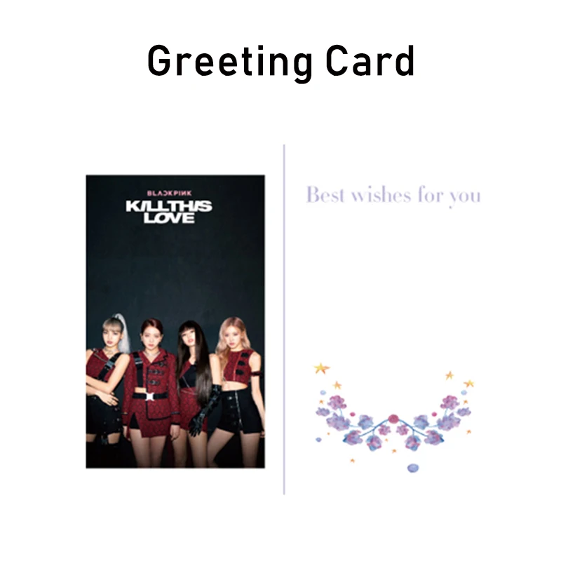 Модный KPOP BLACKPINK набор альбомов для фотографий, периферийные устройства, Подарочная сумка, черно-розовый фотоплакат, подарки для фанатов, Прямая