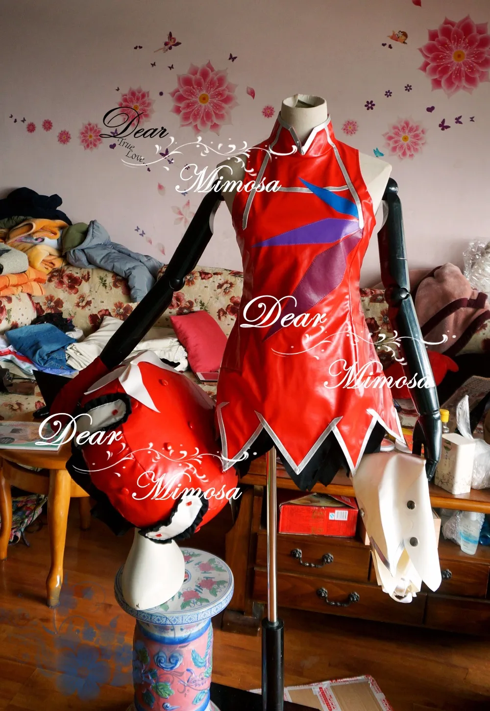 

Fate/Grand Order Marie Antoinette Red Ver. Cosplay Costume Uniforms Hat+Dress+Skirt+Gloves+Shoes Covers Custom-made