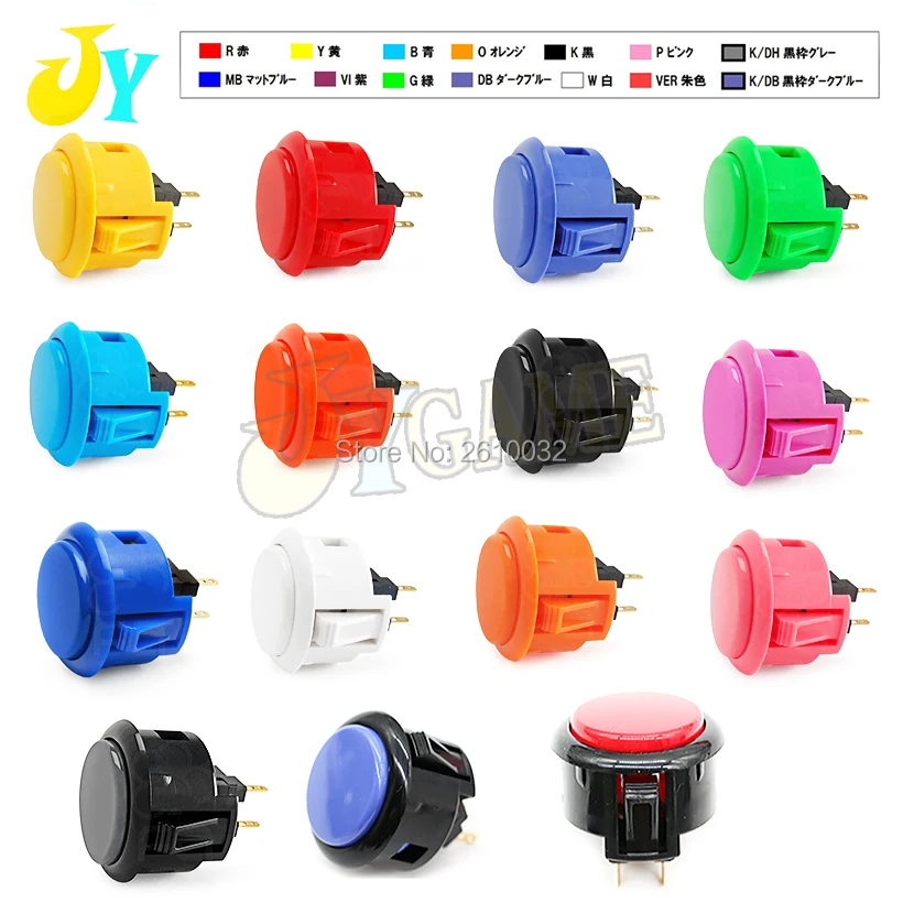 

1PCS Original Sanwa 30mm button push button switch OBSF-30 Durable Arcade Button