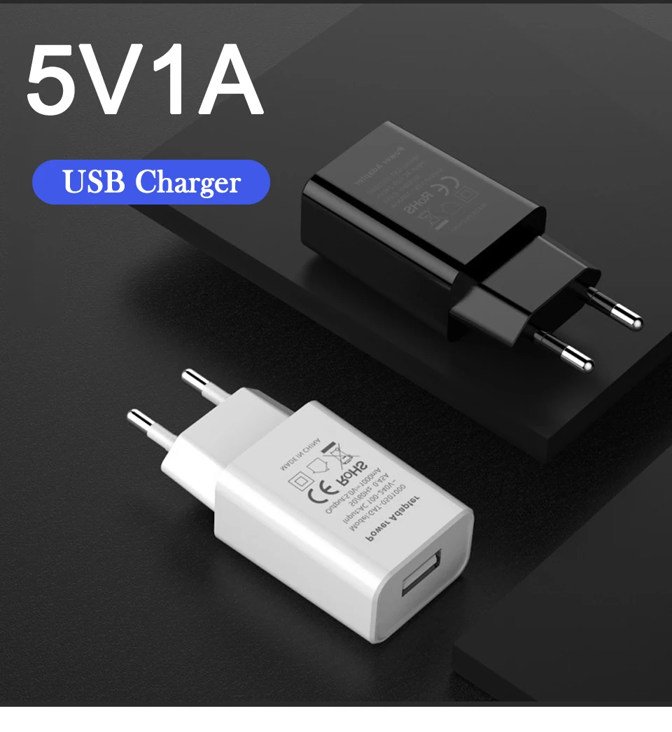 5V1A USB Mobile Phone Charger EU Conversion plug Adaptor AC Power Adapter Travel Wall Charge 100-240V For Samsung S8Note8 (1)