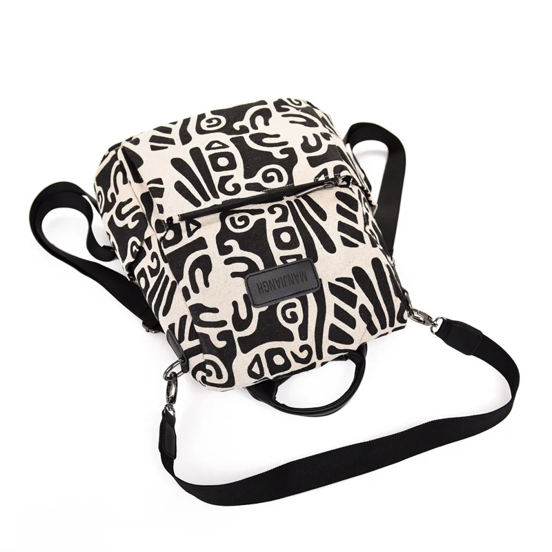 MANJIANGHONG китайский рюкзак Тотем сумка Холщовая Сумка для унисекс новые модные сумки качественная Студенческая сумка повседневный Дикий рюкзак для путешествий