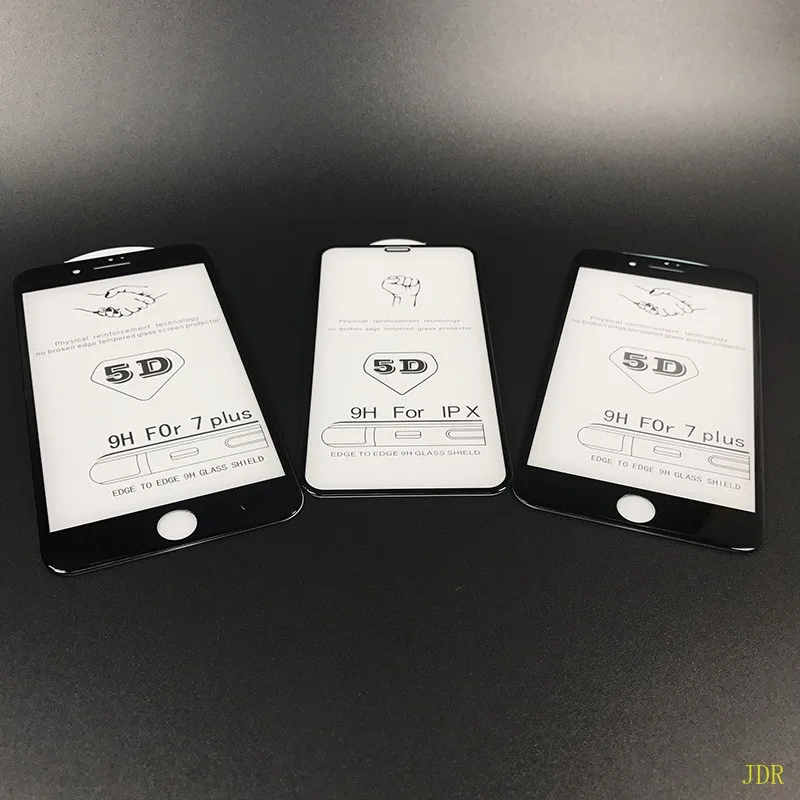100 шт 5D изогнутая прозрачная пленка из закаленного стекла для iphone X 10 премиум