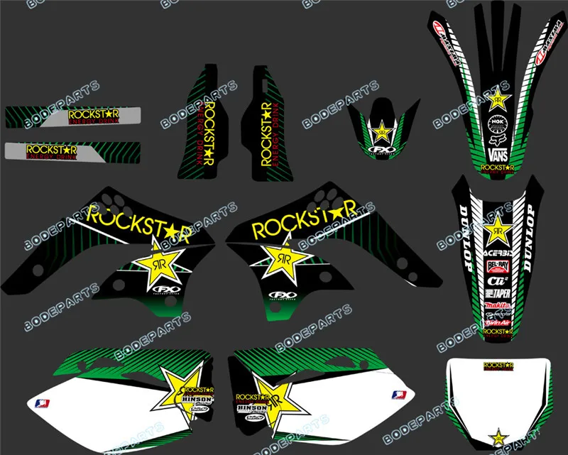 

New KX450F KXF450 Motorcycle Dirt Bike Decal Sticker Kit Graphics for KAWASAKI KX450F KXF450 2006 2007 2008