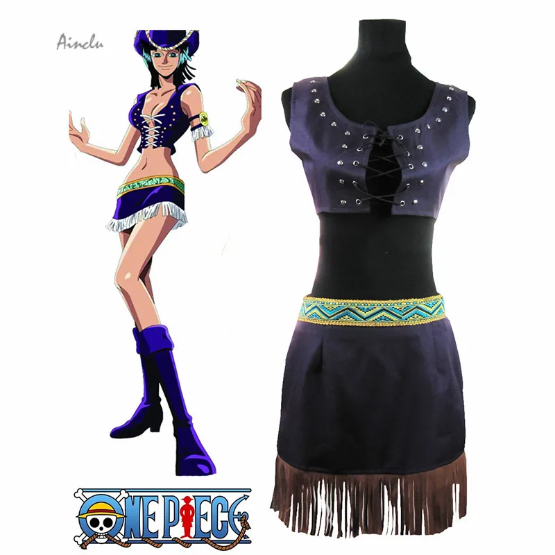 Ainclu Free Shipping One Piece Nico Robin Two Years Ago Summer Dress