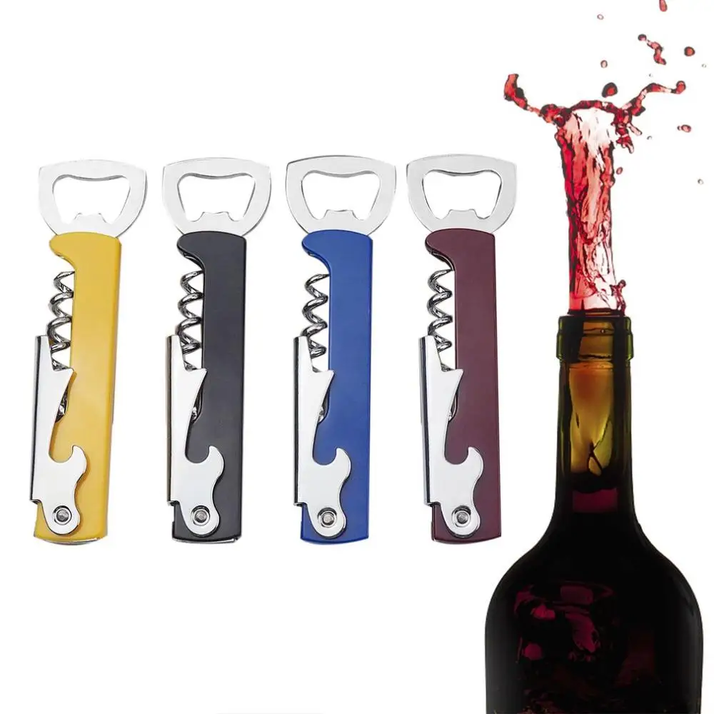 1PC Stainless Steel Cork Screw Corkscrew MultiFunction Wine Cap Opener