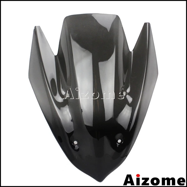 Мотоциклетные ветровые дефлекторы для Kawasaki Z1000 2010 2011 2012 2013 дымовой экран - Цвет: Черный