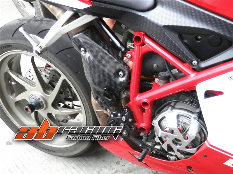 Выхлопная Тепловая Крышка для Ducati 848 1098 1198 полностью из углеродного волокна 100%