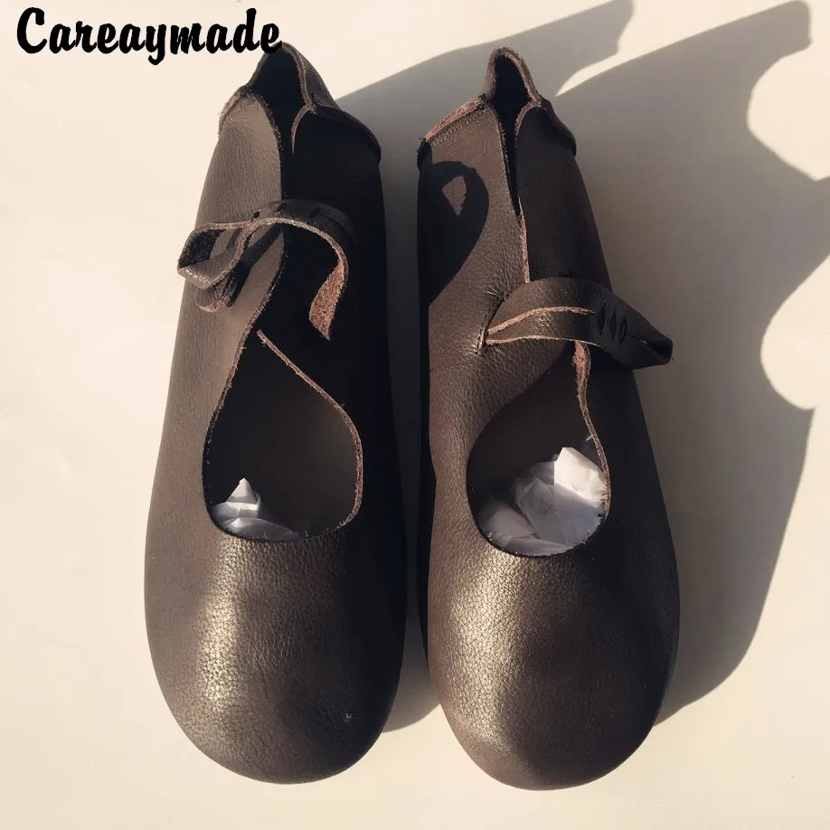 Новинка весенняя обувь Careaymade из натуральной воловьей кожи ручной работы ретро