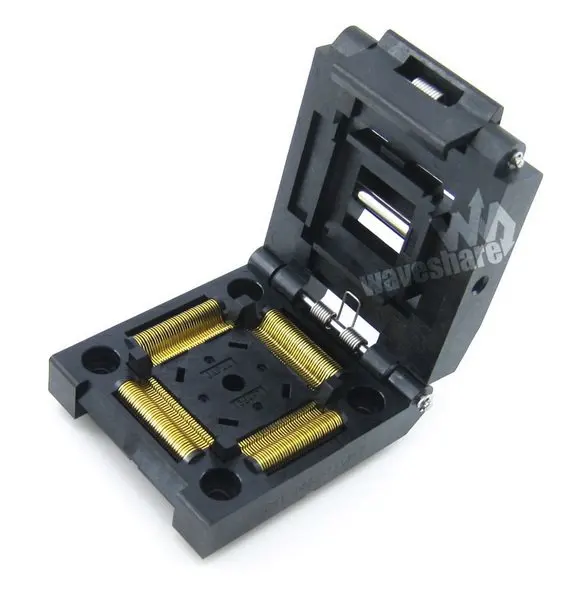 IC51-1444-1354-7 QFP144 TQFP144 FQFP144 PQFP144 Yamaichi QFP IC Test Burn-in Socket Programming Adapter 0.5mm Pitch