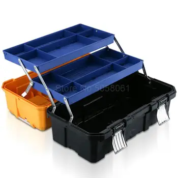 

Multi-layer folding hardware plastic toolbox multi-function portable repair tool box large household storage electrician