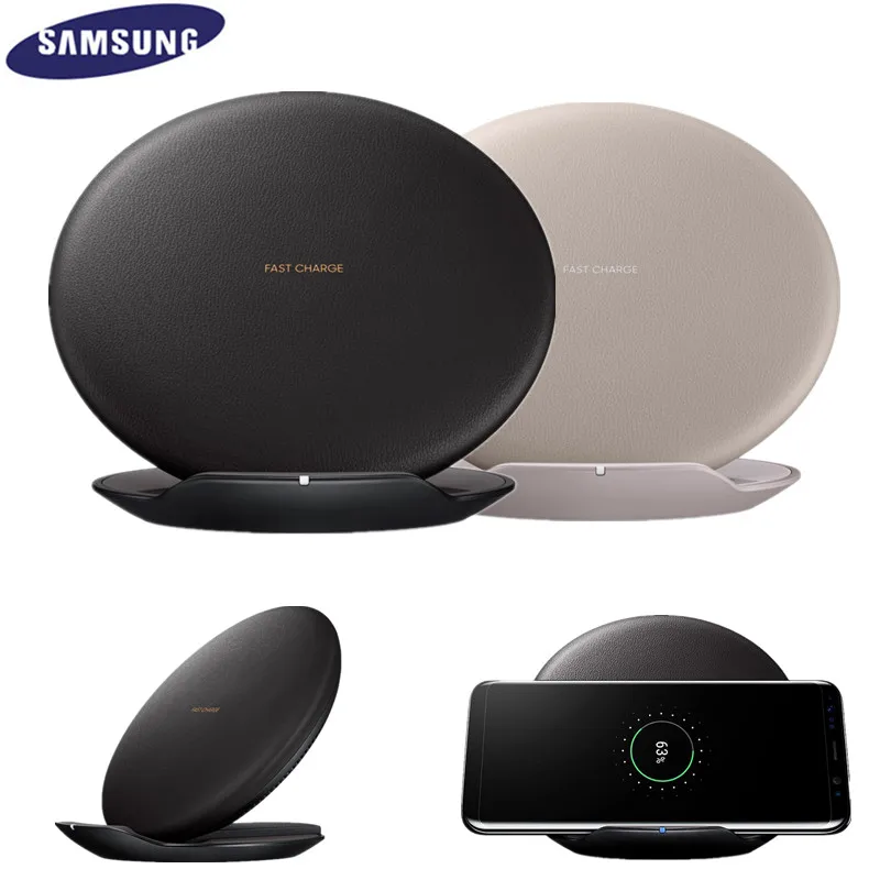 

Original Samsung Fast Qi Wireless Charger For Galaxy S9 S10 S8 Plus S7 edge Note 9 8 /iPhone X XR XS 8 /for Huawei Mate 20pro