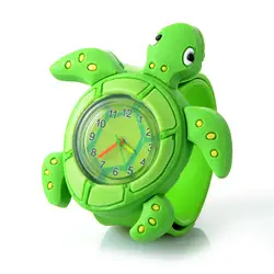 Reloj симпатичные часы с изображениями животных мультфильм 3D циферблат дети часы для мальчиков и девочек резиновые детей Кварцевые наручные