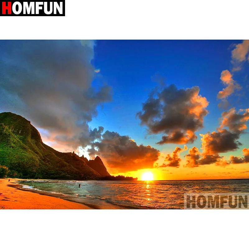Алмазная 5D картина HOMFUN A12477 сделай сам с квадратными/круглыми стразами вышивка
