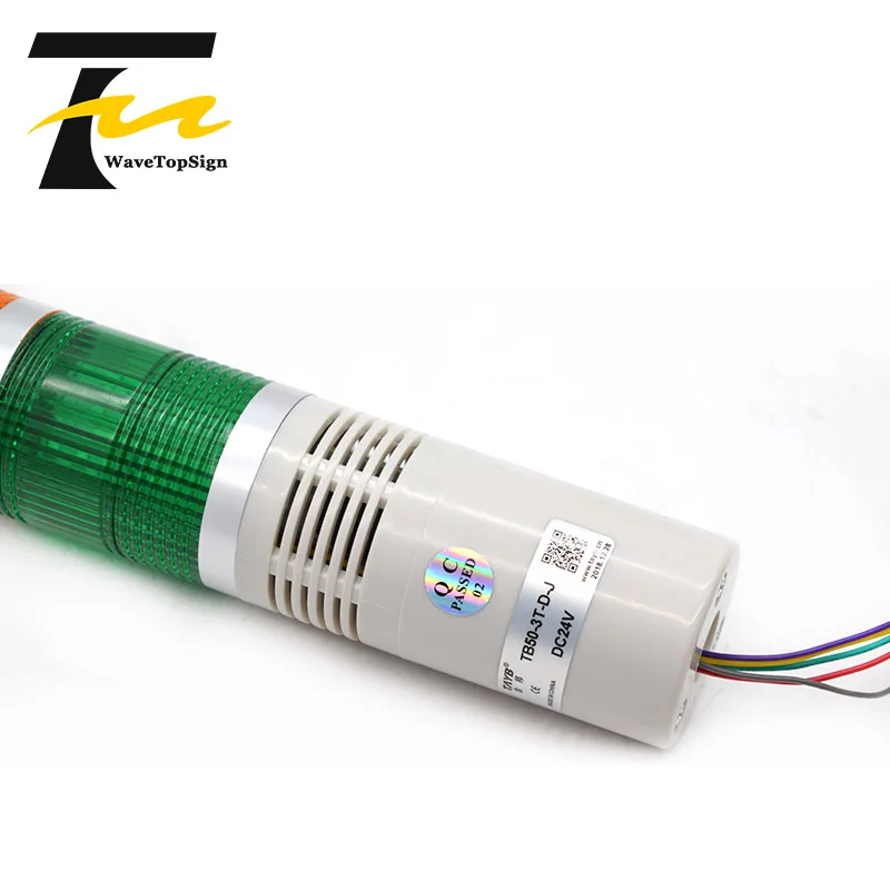 WaveTopSign 1 шт. TB50 3T D J красный желтый и зеленый цвет LED 50 мм сигнальная башня свет