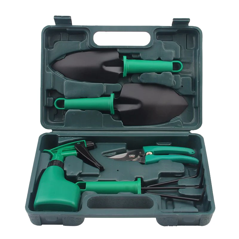 

5Pcs/set Garden Hand Tool Set Shovel Rake Clippers Household Multifunctiona Kit with Case @LS OC10