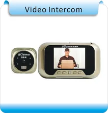 Free Shipping DIY 8G memory 3″TFT LED Audio Intercom Doorbell /Digital Door Viewer / Video Peephole Camera